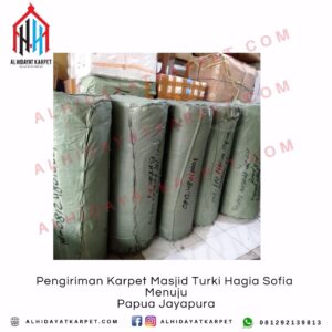 Pengiriman Karpet Masjid Turki Hagia Sofia Menuju Papua Jayapura