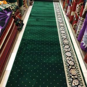 karpet masjid golden mosque hijau