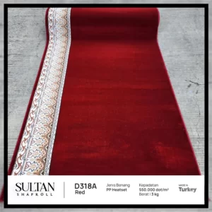 karpet masjid sultan merah polos terbaru