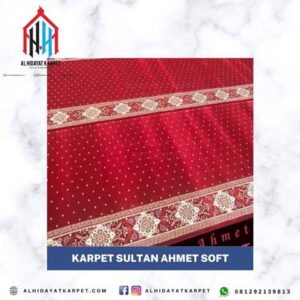 karpet masjid sultan ahmet soft merah bintik