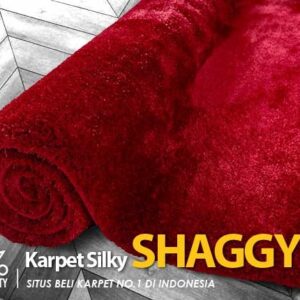 SILKY SHAGGY RED 120X170