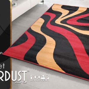 STARDUST 15 MAROON 100X150 [MODERN DESIGN]
