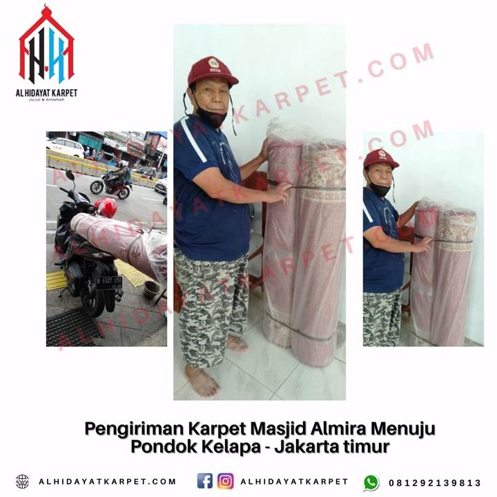 Pengiriman Karpet Masjid Almira Menuju Pondok Kelapa - Jakarta timur