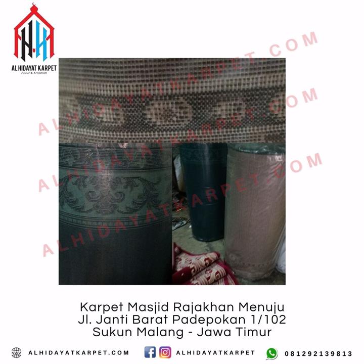 Pengiriman Karpet Masjid Rajakhan Menuju Jl. Janti Barat Padepokan 1102 Sukun Malang - Jawa Timur
