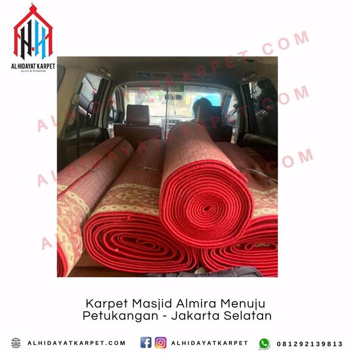 Pengiriman Karpet Masjid Almira Menuju Petukangan - Jakarta Selatan
