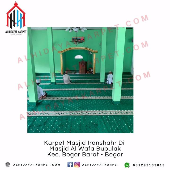 Pemasangan Karpet Masjid Iranshahr Di Masjid Al Wafa Bubulak Kec. Bogor Barat - Bogor