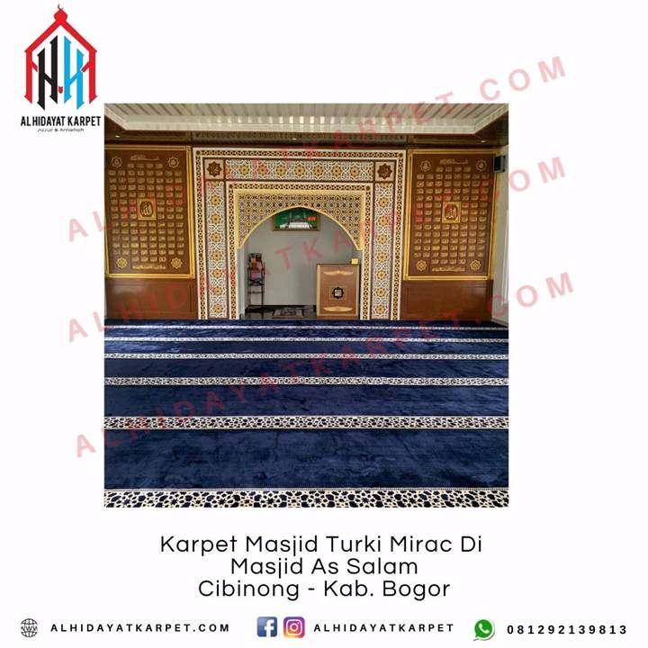 Pemasangan Karpet Masjid Turki Mirac di Masjid As Salam Cibinong - Kab. Bogor
