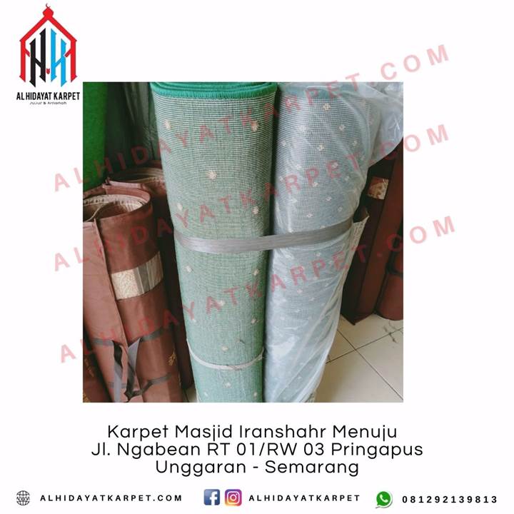 Pengiriman Karpet Masjid Iranshahr Menuju Jl. Ngabean RT 01RW 03 Pringapus Unggaran - Semarang