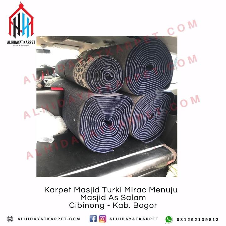 Pengiriman Karpet Masjid Turki Mirac Menuju Masjid As Salam Cibinong - Kab. Bogor
