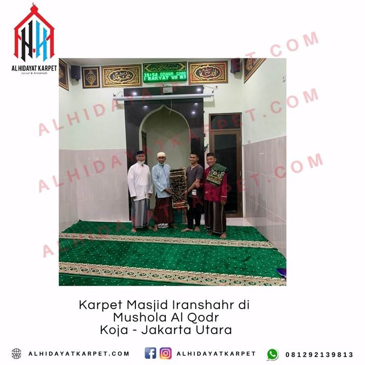 Pemasangan Karpet Masjid Iranshahr di Mushola Al Qodr Koja - Jakarta Utara