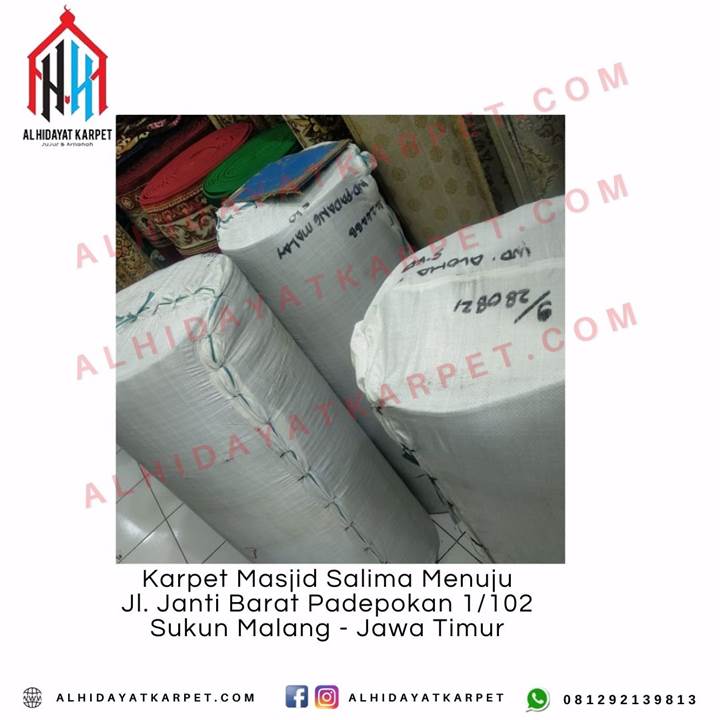 Pengiriman Karpet Masjid Salima Menuju Jl. Janti Barat Padepokan 1102 Sukun Malang - Jawa Timur