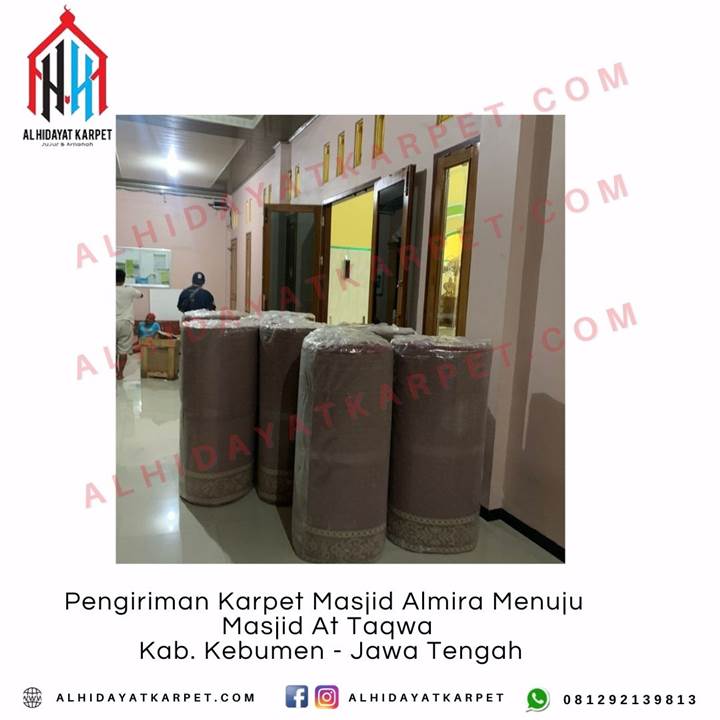 Pengiriman Karpet Masjid Almira Menuju Masjid At Taqwa Kab. Kebumen - Jawa Tengah