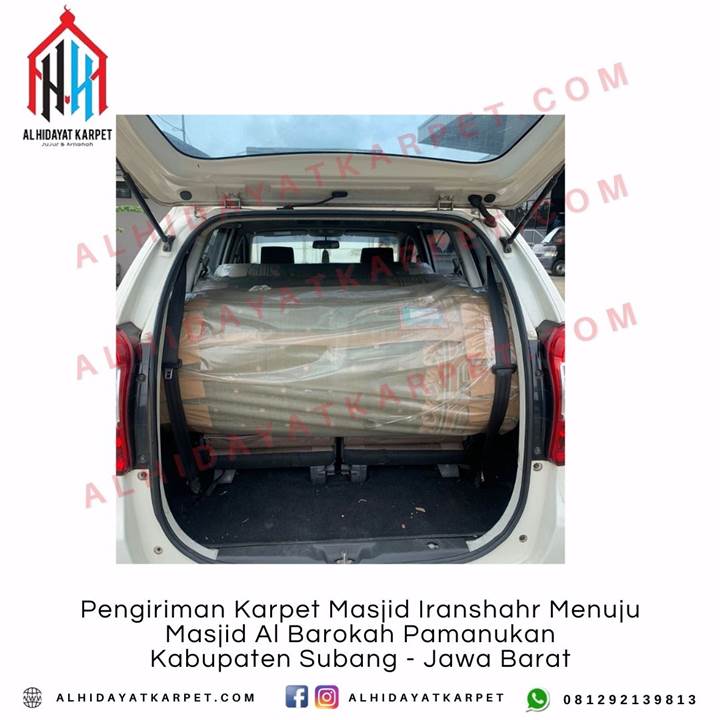 Pengiriman Karpet Masjid Iranshahr Menuju Masjid Al Barokah Pamanukan Kabupaten Subang - Jawa Barat
