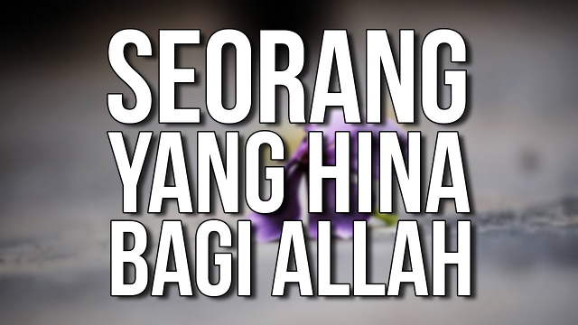 hinda di hadapan Allah dan manusia