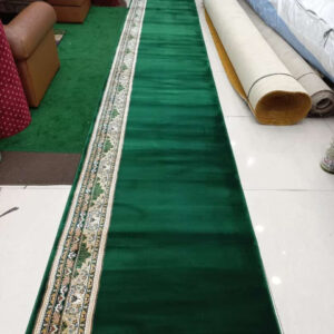 karpet masjid turkishan mosque hijau motif shaff