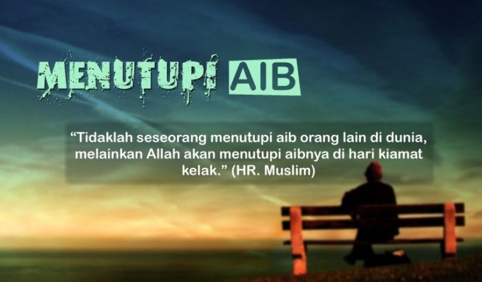 haruskah membuka aib sendiri