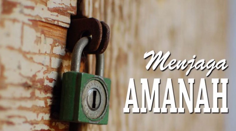 menjaga amanah