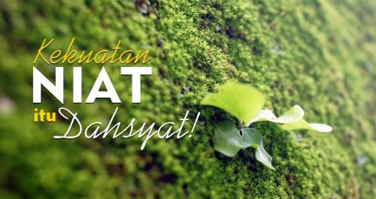 niat yang benar dan lurus