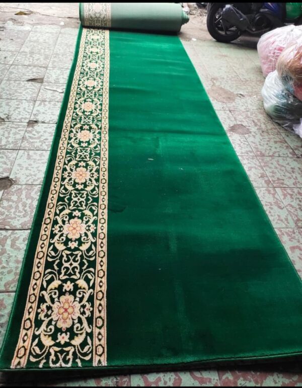 karpet masjid royal hereke hijau polos