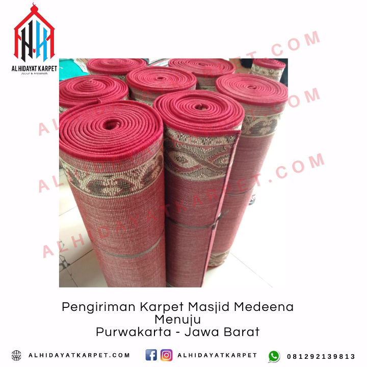 Pengiriman Karpet Masjid Medeena Menuju Purwakarta - Jawa Barat