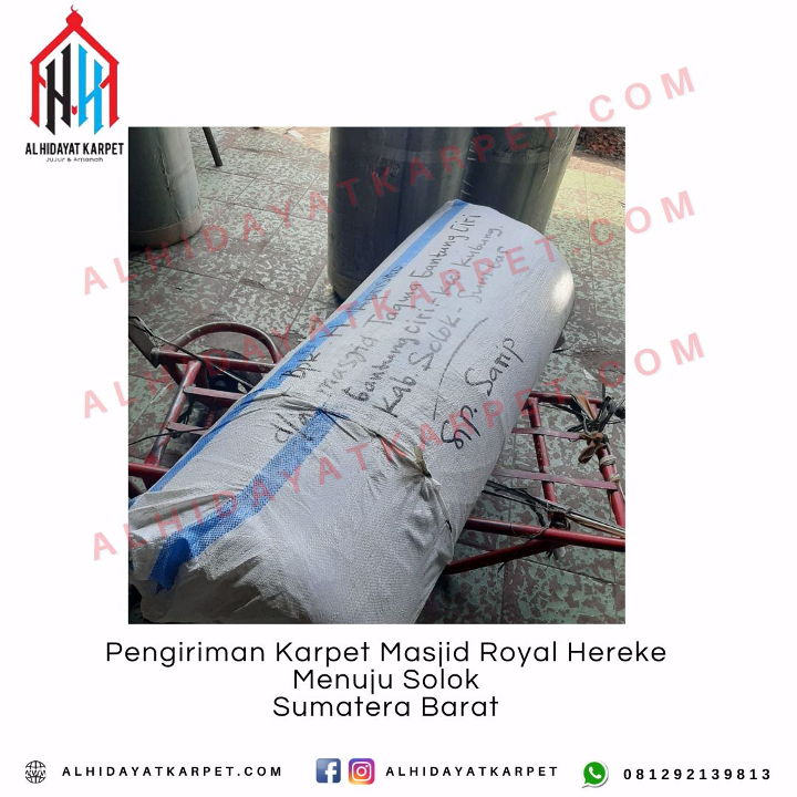 Pengiriman Karpet Masjid Royal Hereke Menuju Solok Sumatera Barat