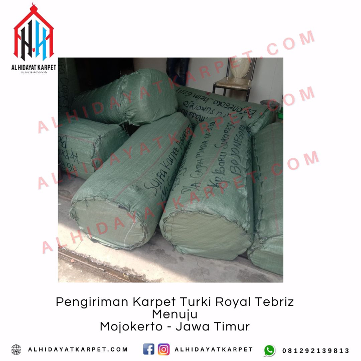 Pengiriman Karpet Turki Royal Tebriz Menuju Mojokerto - Jawa Timur