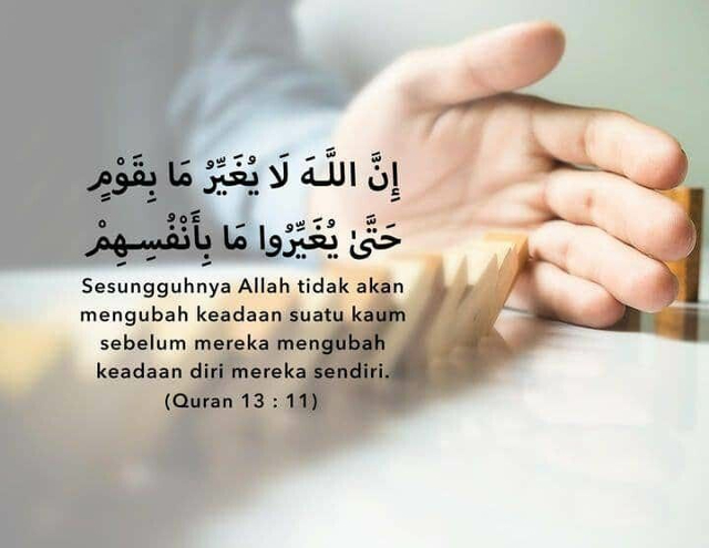 Allah tidak mengubah suatu kaum
