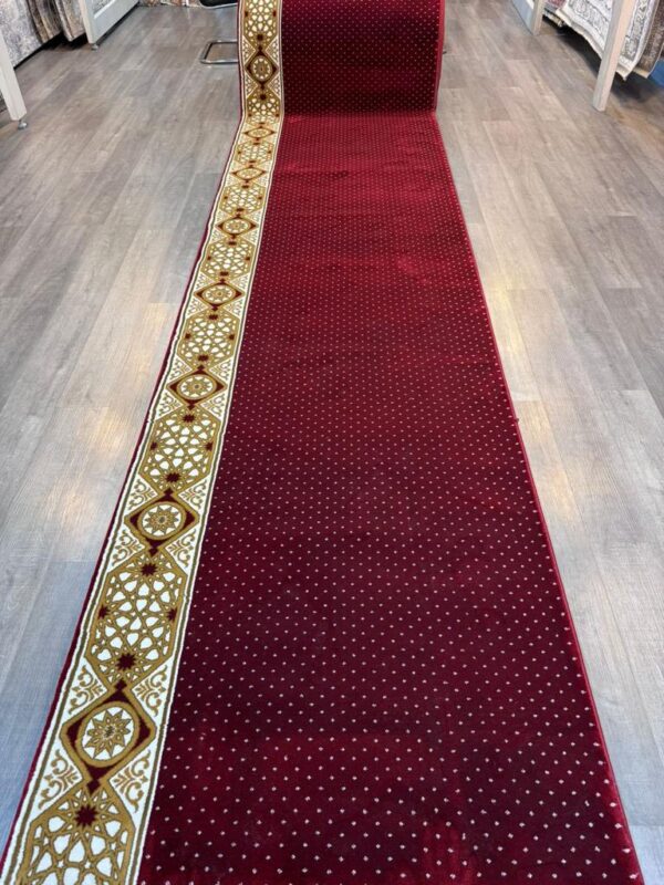Karpet masjid Royal Padisah Motif Baru Merah Bintik