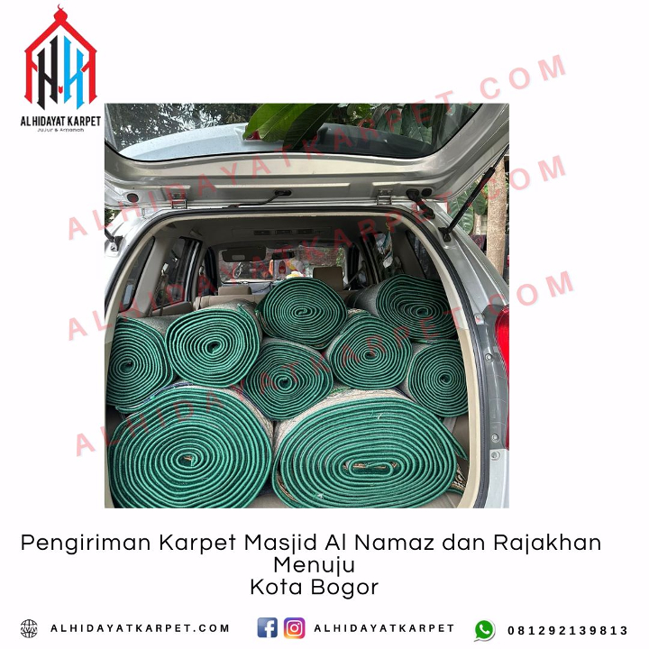 Pengiriman Karpet Masjid Al Namaz dan Rajakhan Menuju Kota Bogor