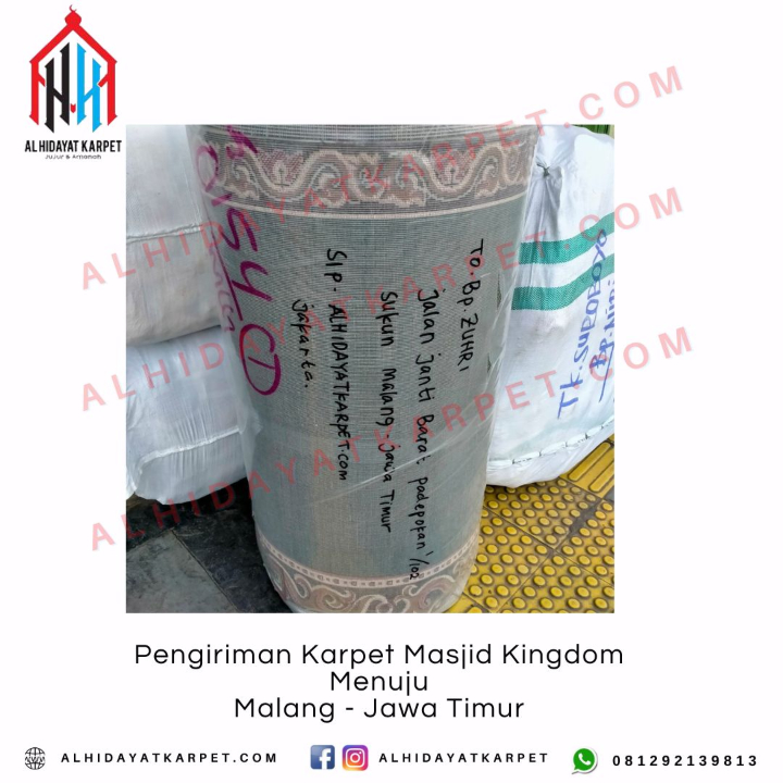 Pengiriman Karpet Masjid Kingdom Menuju Malang - Jawa Timur