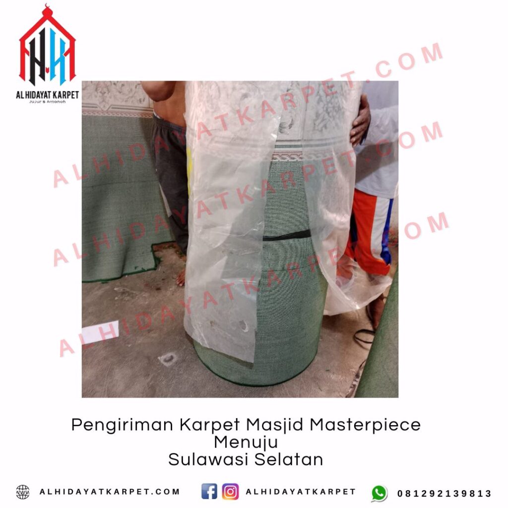 Pengiriman Karpet Masjid Masterpiece Menuju Sulawasi Selatan