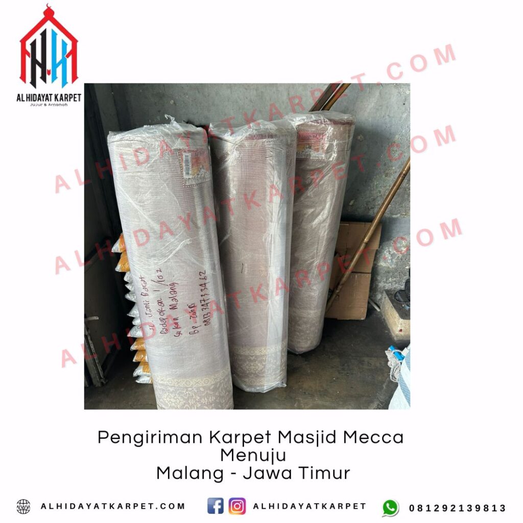 Pengiriman Karpet Masjid Mecca Menuju Malang - Jawa Timur